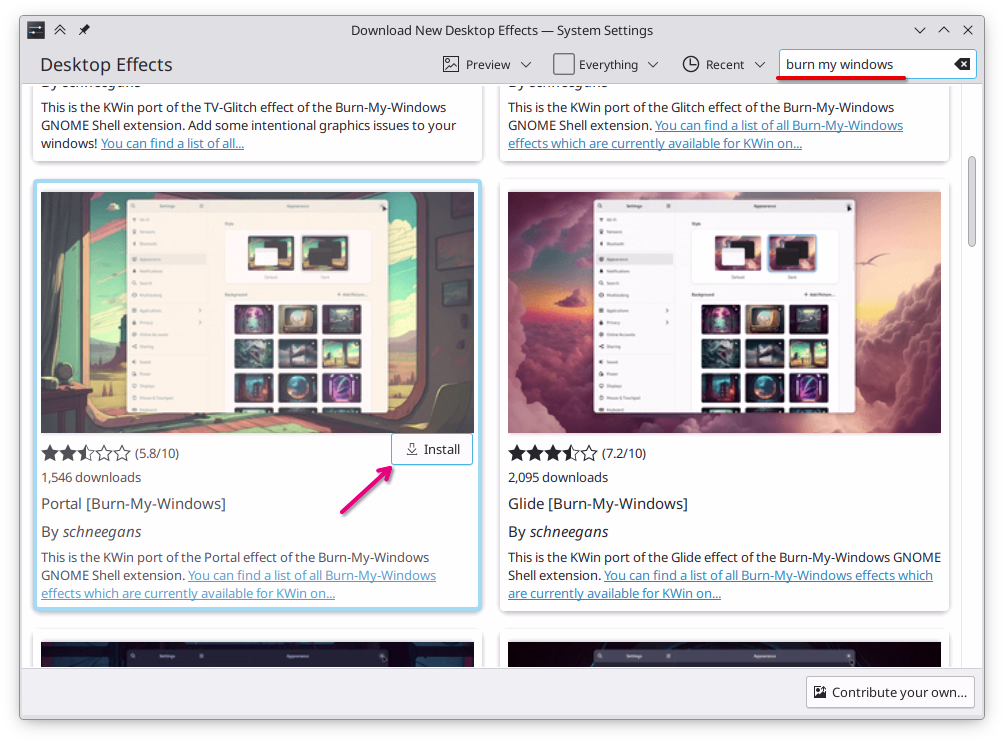 Install burn my windows di KDE