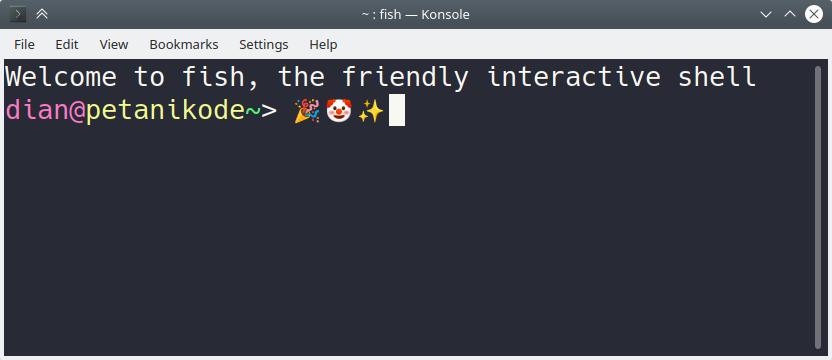 emoji di terminal