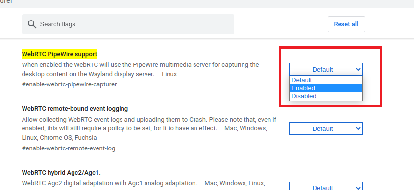 Enable PipeWire Support