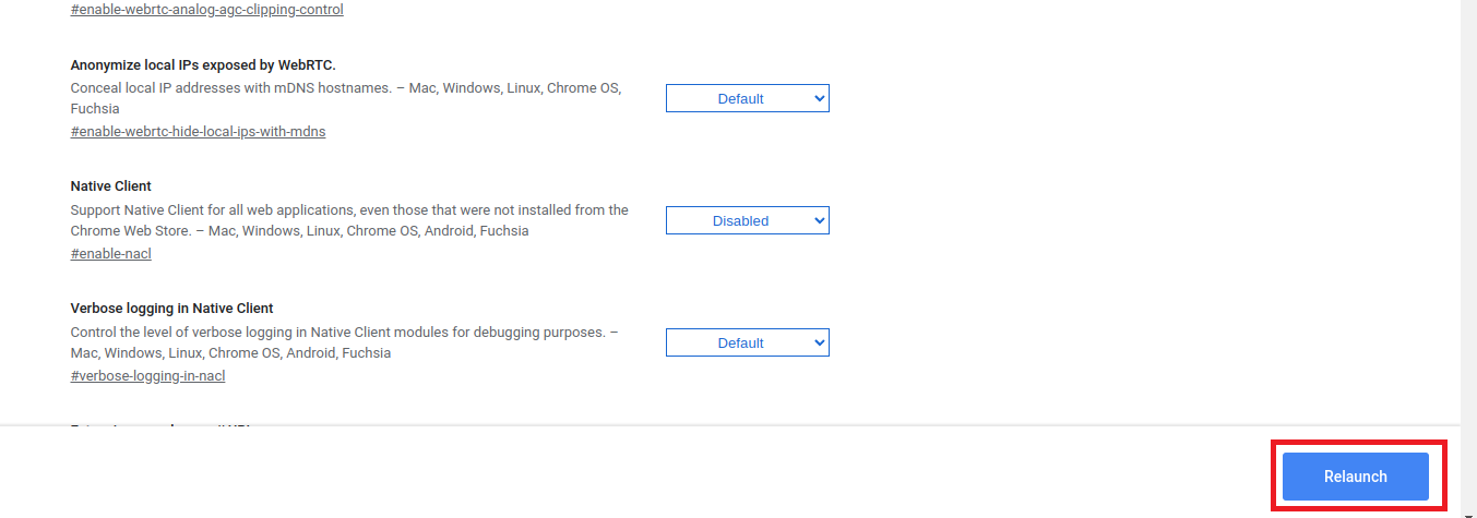 Relaunch Browser